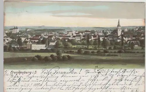 (73519) AK Frankenberg, Sachsen, Panorama 1903