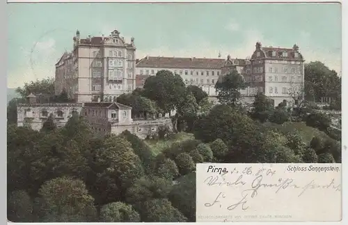 (73486) AK Pirna, Schloss Sonnenstein 1904