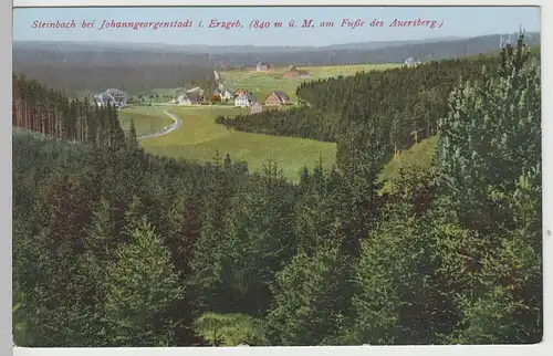 (73423) AK Steinbach, Johanngeorgenstadt, Erzg., am Fuße d. Auersberges