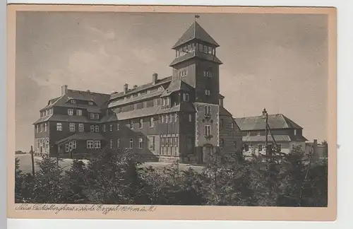 (73402) AK Fichtelberg, Erzgebirge, Fichtelberghaus, vor 1945