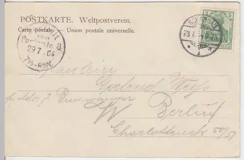 (7340) AK Hockstein, Sächs. Schweiz, Polenztalhotel 1904