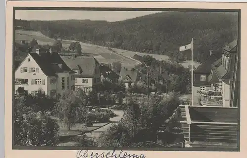 (73384) AK Oberschlema, Ortsansicht, vor 1945