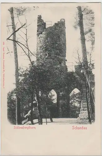 (72816) AK Schandau, Schlossbergthurm, bis 1905