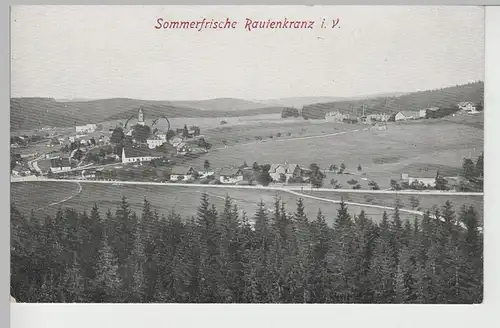 (72585) AK Rautenkranz im Vogtland, Gesamtansicht, vor 1945