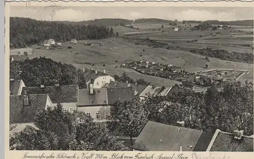 (71039) AK Schöneck i. Vogtland, Blick vom Friedrich August-Stein, 1936