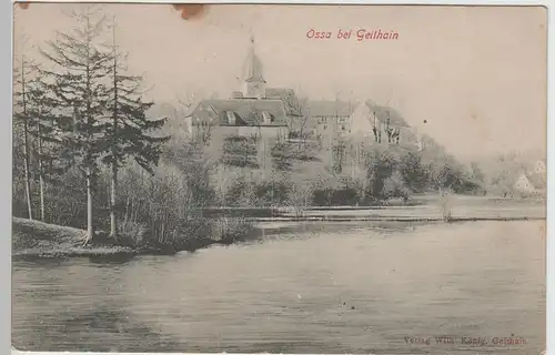 (70903) AK Ossa (Narsdorf), Blick über den Dammteich, 1910