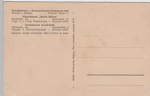 (70848) AK Herold im Erzgeb., Huberbauer Hof, Wirtschaftsgebäude, vor 1918