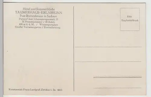 (70827) AK Erlabrunn, Täumerhaus vor 1945