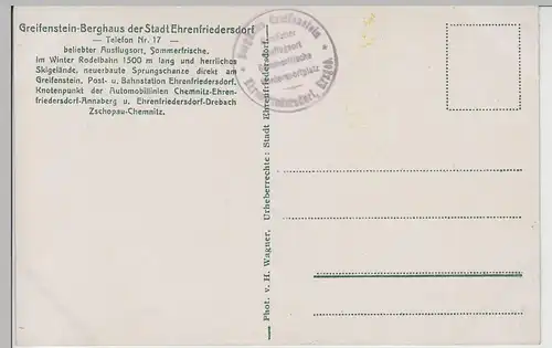 (70817) AK Greifensteine der Stadt Ehrenfriedersdorf, vor 1920