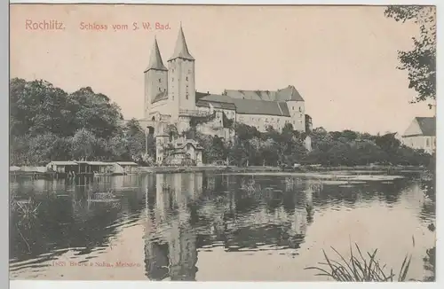 (70749) AK Rochlitz, Schloss vom S.W. Bad, 1907