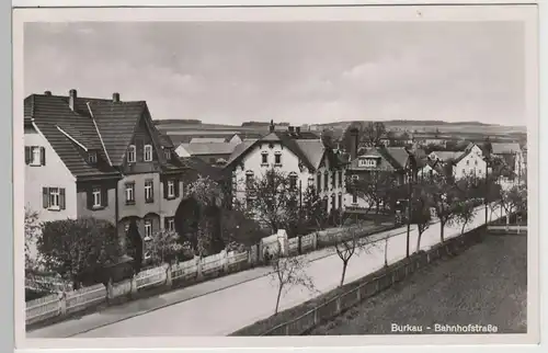 (70572) Foto AK Burkau, Bahnhofstraße, 1943
