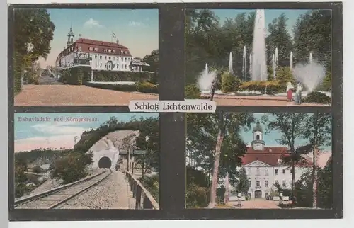(70560) AK Schloss Lichtenwalde, Mehrbildkarte vor 1920