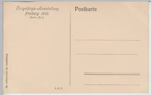 (70550) AK Freiberg, Erzgebirgs-Ausstellung 1912