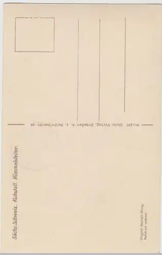 (7021) Foto AK Sächsische Schweiz, Kuhstall, Himmelsleiter, vor 1945