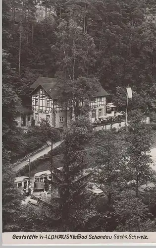 (69331) Foto AK Sächs. Schweiz, Bad Schandau, Gaststätte Waldhäus'l