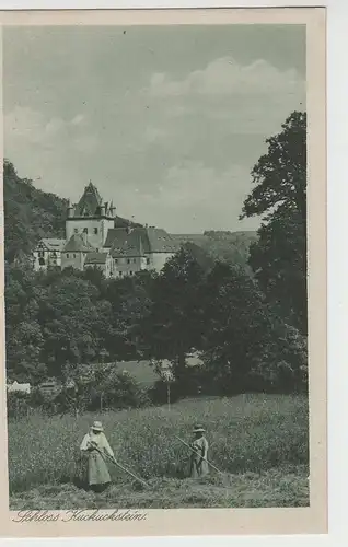 (69270) AK Liebstadt, Schloss Kuckuckstein, Frauen Heu wendend, v. 1945