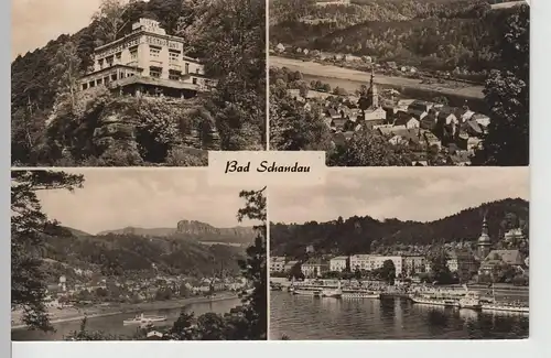 (67295) Foto AK Sächs. Schweiz, Bad Schandau, Mehrbild 1965