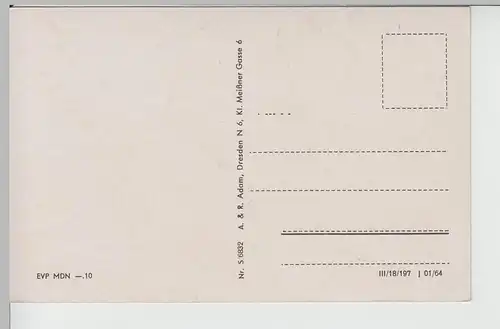 (67294) AK Sächs. Schweiz, Bad Schandau und Schrammsteine 1964