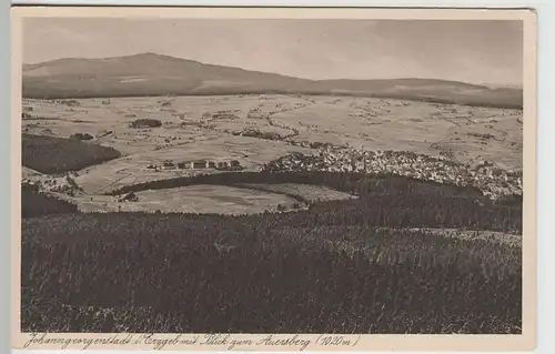(67214) AK Johanngeorgenstadt, Erzgeb., Panorama mit Auersberg 1930