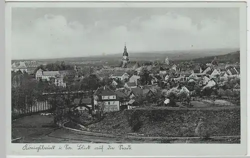 (65179) AK Königsbrück in Sachsen, Gesamtansicht, 1938