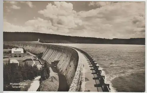 (63971) Foto AK Talsperre Muldenberg im Vogtland, 1932