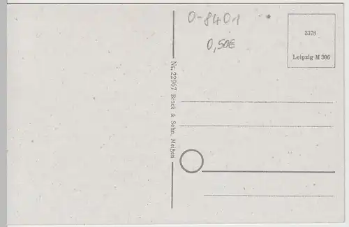 (63230) AK Diesbar, Elbe, Nieschütz, Panorama, Göhrischfelsen, ab 1943