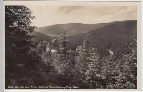 (6322) Foto AK Waldbärenburg, Erz., Rotes Weißeritztal 1932