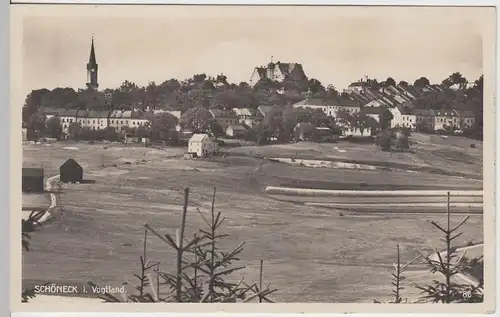 (62790) Foto AK Schöneck im Vogtland, Totale, 1929