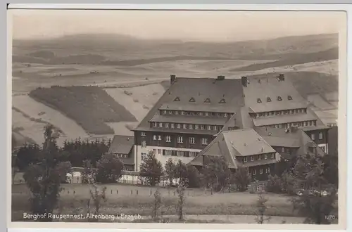 (60948) Foto AK Altenberg im Erzgeb., Berghof Raupennest, 1931