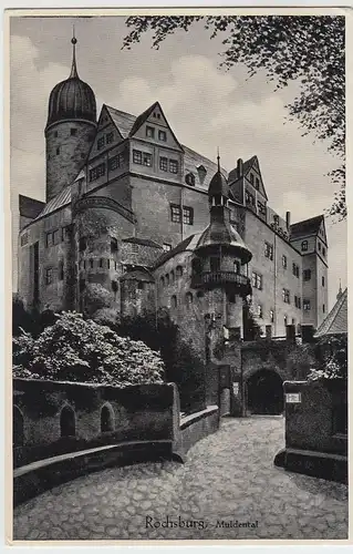 (60912) Foto AK Rochsburg im Muldental, vor 1945