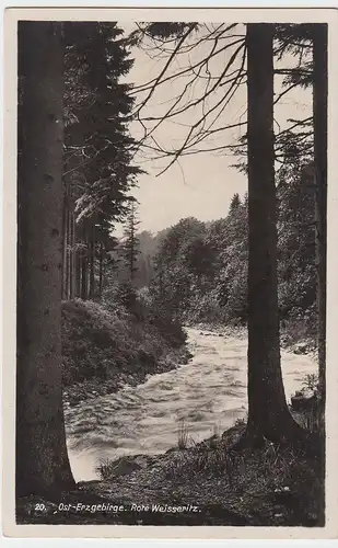 (56025) Foto AK Rote Weißeritz im Ost-Erzgebirge, 1931