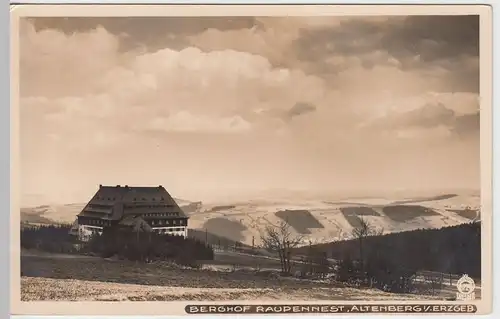 (56009) Foto AK Altenberg i. Erzgebirge, Berghof Raupennest, 1929