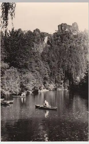 (52930) Foto AK Sächs. Schweiz, Amselsee Rathen, Lokomotive 1975