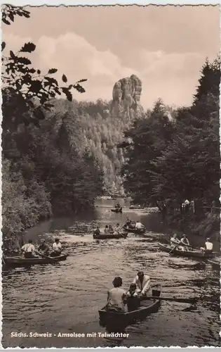 (52926) Foto AK Sächs. Schweiz, Amselsee Rathen, Talwächter 1964