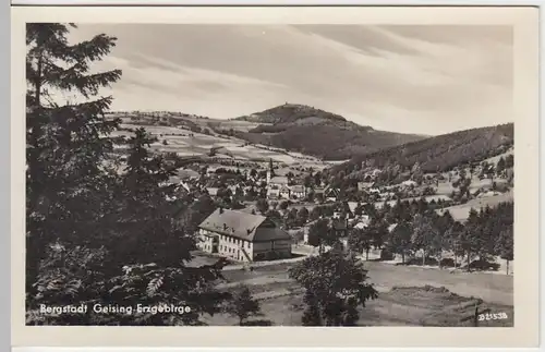 (52461) Foto AK Geising, Erzgeb., Panorama 1959