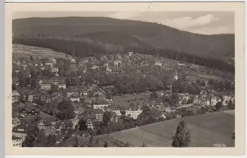 (52456) Foto AK Georgenthal, Klingenthal, Panorama 1956