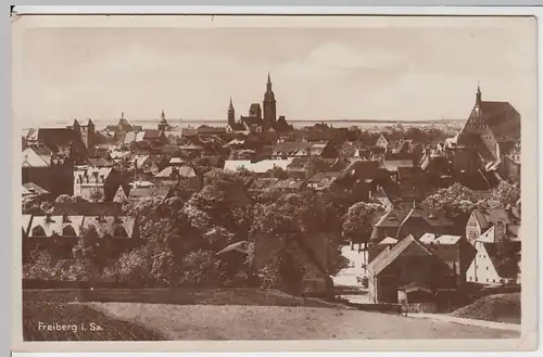 (50333) Foto AK Freiberg i. Sa., Totale, 1931
