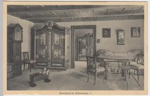 (4970) AK Bautzen, Stadtmuseum, Ebersbacher Wohnstube, vor 1945