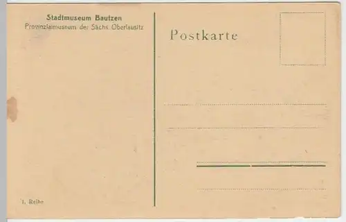 (4970) AK Bautzen, Stadtmuseum, Ebersbacher Wohnstube, vor 1945