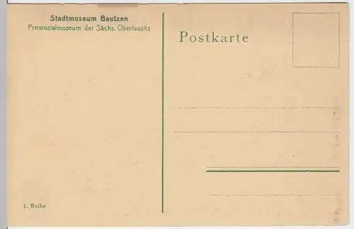 (4949) AK Bautzen, Stadtmuseum, Jacobzimmer, vor 1945