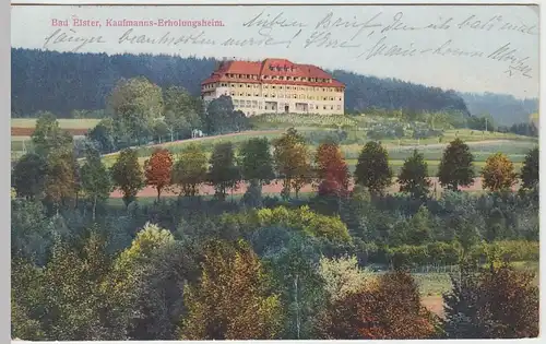 (49416) AK Bad Elster, Kaufmanns-Erholungsheim, 1928