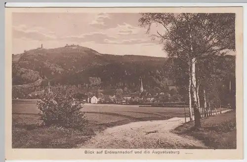 (48290) AK Erdmannsdorf, Erzgeb., Blick auf Augustusburg 1925