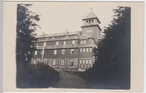 (47278) Foto AK Oberwiesenthal, Fichtelberghaus, vor 1945