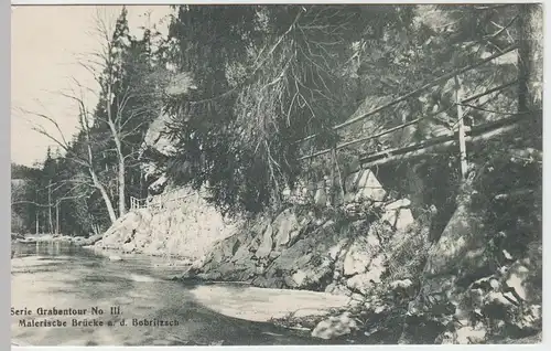 (47253) AK malerische Brücke an der Bobritzsch, um 1910