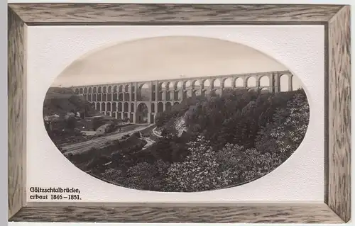 (46769) Foto-Präge AK Göltzschtalbrücke b. Netzschkau, 1909