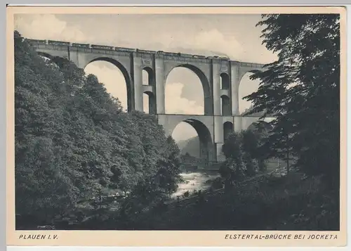 (46750) AK Plauen-Jocketa, Elstertalbrücke, 1941