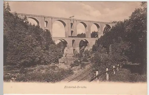 (46742) AK Plauen-Jocketa, Elstertalbrücke, vor 1905