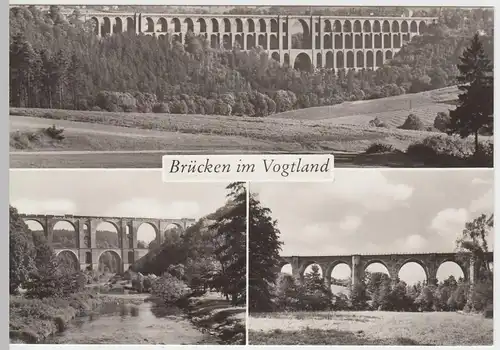 (46688) AK Foto Brücken im Vogtland, Mehrbildkarte, 1981