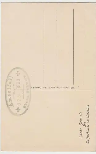 (45965) AK Sächsische Schweiz, Wolfsschlucht am Hockstein, 1908