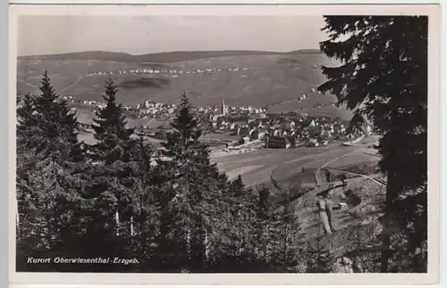 (4474) Foto AK Oberwiesenthal, Erzgebirge, Panorama 1955